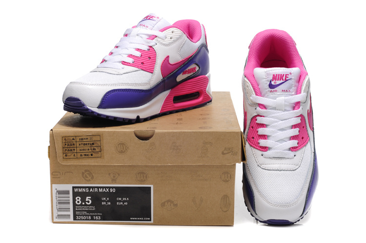 Nike Air Max Shoes Womens White/Pink/Purple Online